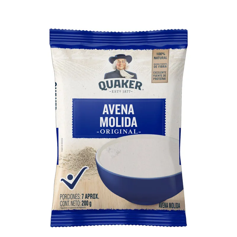 Avena quaker molida 200g