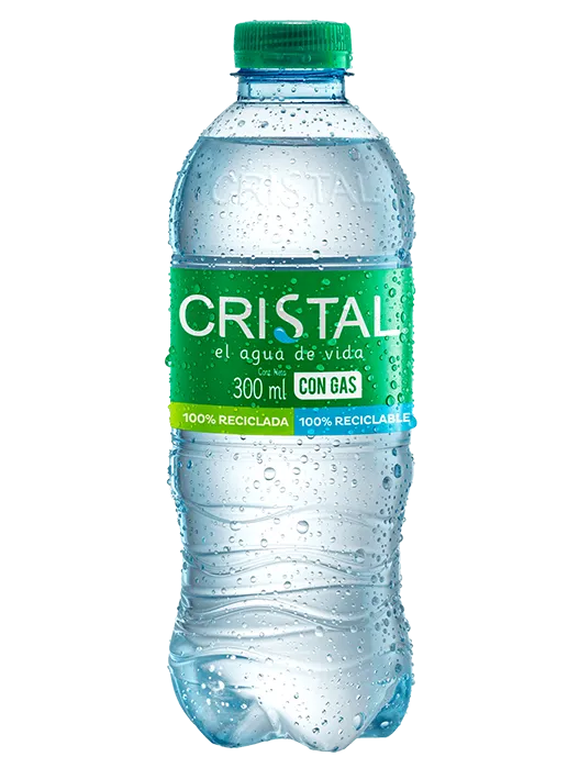 Agua cristal con gas 300ml